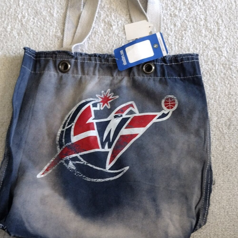 NBA Washington Wizards Tote Bag Vintage Distressed New WIth Tag - Picture 2 of 6